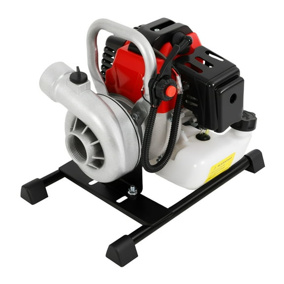 52CC Gasoline Powered Water Pump ,2.3HP 2-Stroke Gasoline Powered Trash Pump for Irrigation and Pool Water Changing