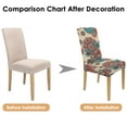 thumbnail image 7 of Chic Paisley Bohemian Dining Chair Covers 4 Pack with Vintage Floral Ethnic Retro Colorful Pattern Washable Polyester Stretch Slipcovers Removable Protector for Classic Home, 7 of 7