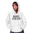 thumbnail image 5 of Pilates Thought You Said Pie Lattes Hoodie Sweatshirt Women Brisco Brands L, 5 of 5