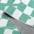 thumbnail image 6 of Arogan Checkered Area Rug for Living Room Bedroom Washable Rug, Mint Green and White,6' x 9', 6 of 8