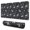 Black Cartoon Unicorn-2, variant on Long Mouse Pads for Desk,Black Cartoon Unicorn Floral Pattern Desk Mats on Top Of Desks, Desk Mouse Pad Extra Large with 3mm Non-Slip Base and Stitched Edge for Gaming,Office,Work,Home 31.5"x11.8"
