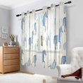 thumbnail image 2 of Yayeee Window Curtains Light Filtering 63"x42" Grommet Panel Pair Home Living Room Decor, Horse Cactus Pattern, 2 of 7