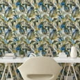 thumbnail image 2 of Ambesonne Boho Art Peel & Stick Wallpaper for Home, Ethnic Art Mandala Circles, 13"x100", Grey Blue and Eggshell, 2 of 5