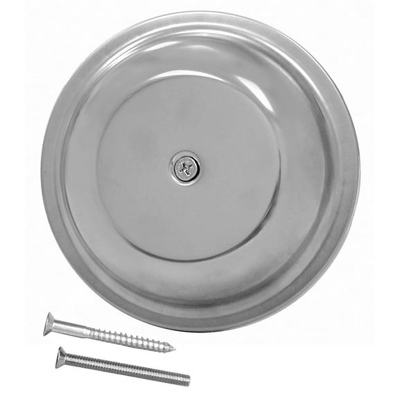 Jones Stephens C98016 6 24 Ga Stainless Steel Dome Cover Plate - Stainless Steel