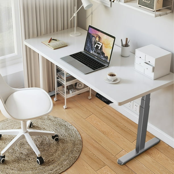 AIMEZO Ergonomic Dual Motors Standing Desk Frames, Electric Sit and
