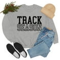 thumbnail image 6 of Track Season Sweatshirt Trendy Track and Field Long Sleeve Shirt Sport Grey Medium, 6 of 8