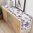 thumbnail image 4 of 4th of July Table Runner - 108 Inch Long, Kitchen Dining Table Runner Dresser Scarves, Independence Day Blue Red Star Firework Farmhouse Decor for Coffee Tables Wedding Party Banquet, 4 of 8