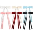thumbnail image 2 of Ksopiavobs 6pcs Satin Bow Hair Clips for Women Girls, Hair Bows Ribbons for Hair Bowknot Hair Clips with Long Tail, Coquette Long Hair Accessories Barrettes Hair Clips With Bow (Classic), 2 of 7