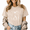 Apricot-1, variant on Women's Mystical Celestial Graphic Tee Vintage Washed Short Sleeve Top