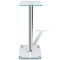 thumbnail image 2 of 2 pcs Glass Speaker Stand (Each with 1 Silver Pillar), 2 of 2