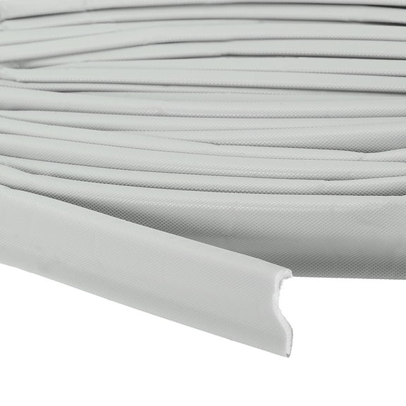 REGALWOVEN 10 Feet Kerf Weather Stripping Door Seal Self Adhesive PU Foam Weather Strip Gray