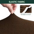 thumbnail image 6 of CHUN YI Sofa Cover with Separate Cushion Slipcover Stretch Checks (Loveseat, Coffee), 6 of 7