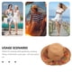 thumbnail image 2 of 1 sombrero de playa elegante con protección solar y borlas coloridas., 2 of 6
