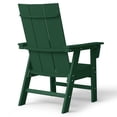 thumbnail image 5 of WestinTrends Ashore Outdoor Patio HDPE Plastic Modern Adirondack Dining Chairs (Set of 2), Dark Green, 5 of 17