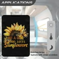 thumbnail image 5 of Psesaysky Sunflower Butterfly RV Door Window Shade Cover Privacy and UV Rays Protection Blackout Shades Just A Girl Who Loves Sunflower RV Interior Accessories 17.3x26 inch, 5 of 7