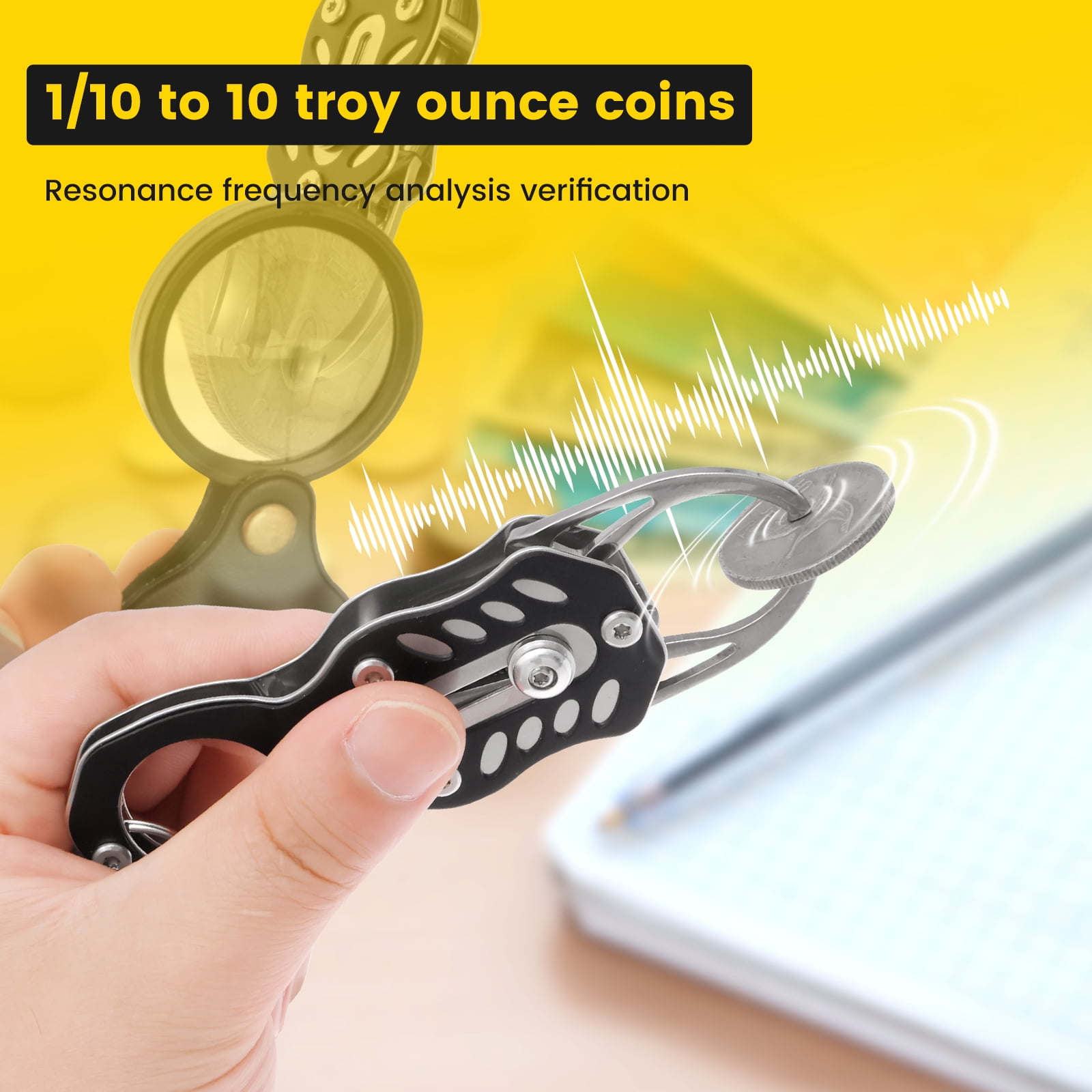 Ikoopy Pocket Gram Scale 500g/0.01g High Precision Digital Pocket Scale Units Conversion for Weighing Gold Silver Jewelry