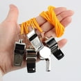 thumbnail image 3 of Silbato de metal para entrenador, árbitro, silbato para ayudar a la familia, silbato de acero inoxidable para juegos deportivos secundarios, 3 of 6