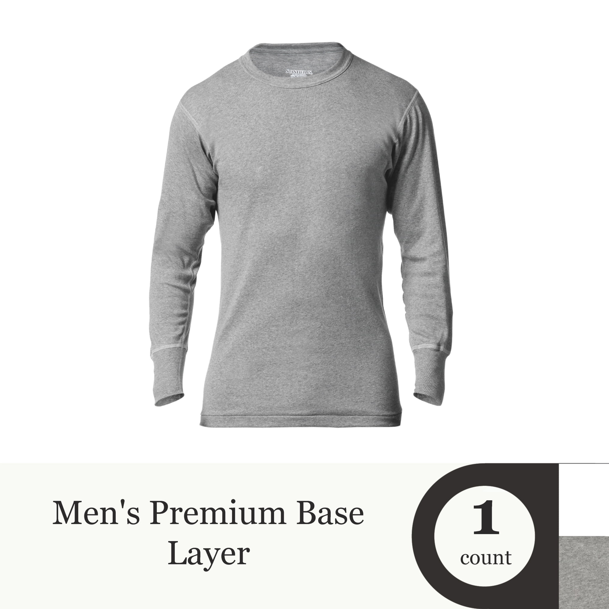 Stanfield's Adult Mens & Big Mens Premium Cotton Rib Long Sleeve Thermal Top, Sizes S-3XL