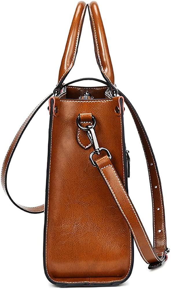 CoCopeanut Hobo Tote Bag for Women Soft Faux Leather Shoulder Bag Retro  Satchel Zipper Closure Handbag Large Capacity Purse