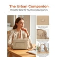 thumbnail image 6 of Gustave Women's Nylon Crossbody Shoulder Bag Multi Pockets Tote Handbag Purse Casual Lightweight Top Handle Satchels for Travel Work Daily - Khaki, 6 of 8