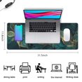 thumbnail image 5 of Green Palm Large Leaves Mouse Mat, Rectangle Large Non-Slip Rubber Gaming Mouse Pad with Stitched Edges, Office Mouse Pad for Women Men Kids, 31.5x11.8in, 5 of 7