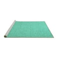 thumbnail image 2 of Ahgly Company Machine Washable Indoor Rectangle Oriental Turquoise Blue Industrial Area Rugs, 2' x 4', 2 of 4