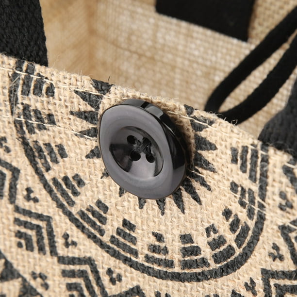 1 Pcs (40 * 15 * 36cm) Vintage Carré Gunny Bag Jute Sac à Main