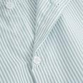 thumbnail image 5 of Men's Casual Loose Fit Striped Long Sleeve Button Down Shirt, Turn Down Collar Top for Spring Fall Daily Outfits, Soft Breathable Cotton Fabric, Relaxed and Comfortable Green L, 5 of 5
