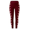thumbnail image 4 of WILLBEST Pantalones de Yoga Con Estampado Navideño de Vidrio Para Mujer, Leggings de Entrenamiento de Levantamiento, Cintura Alta, Elásticos y Cómodos Extra Grande, 4 of 4