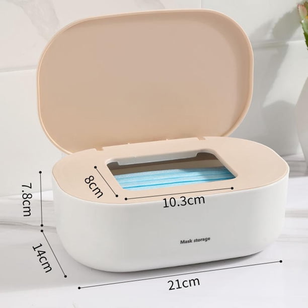 Caja de almacenamiento con tapa para cocina, , almacenamiento para toallitas húmedas, caja de dispensador, caja de soporte, se la la adaptaciónción a máscaras Rosado BLESIY cubierta de la caja de almacenamiento