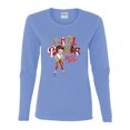 thumbnail image 2 of Wild Bobby Betty Boop Winking Girl Power Femenist Betty Boop Womens Long Sleeve T-Shirt, Light Blue, Small, 2 of 5