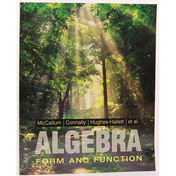 Pre-Owned Algebra: Form and Function, 9780470521434, 0470521430, Paperback, 1 edition