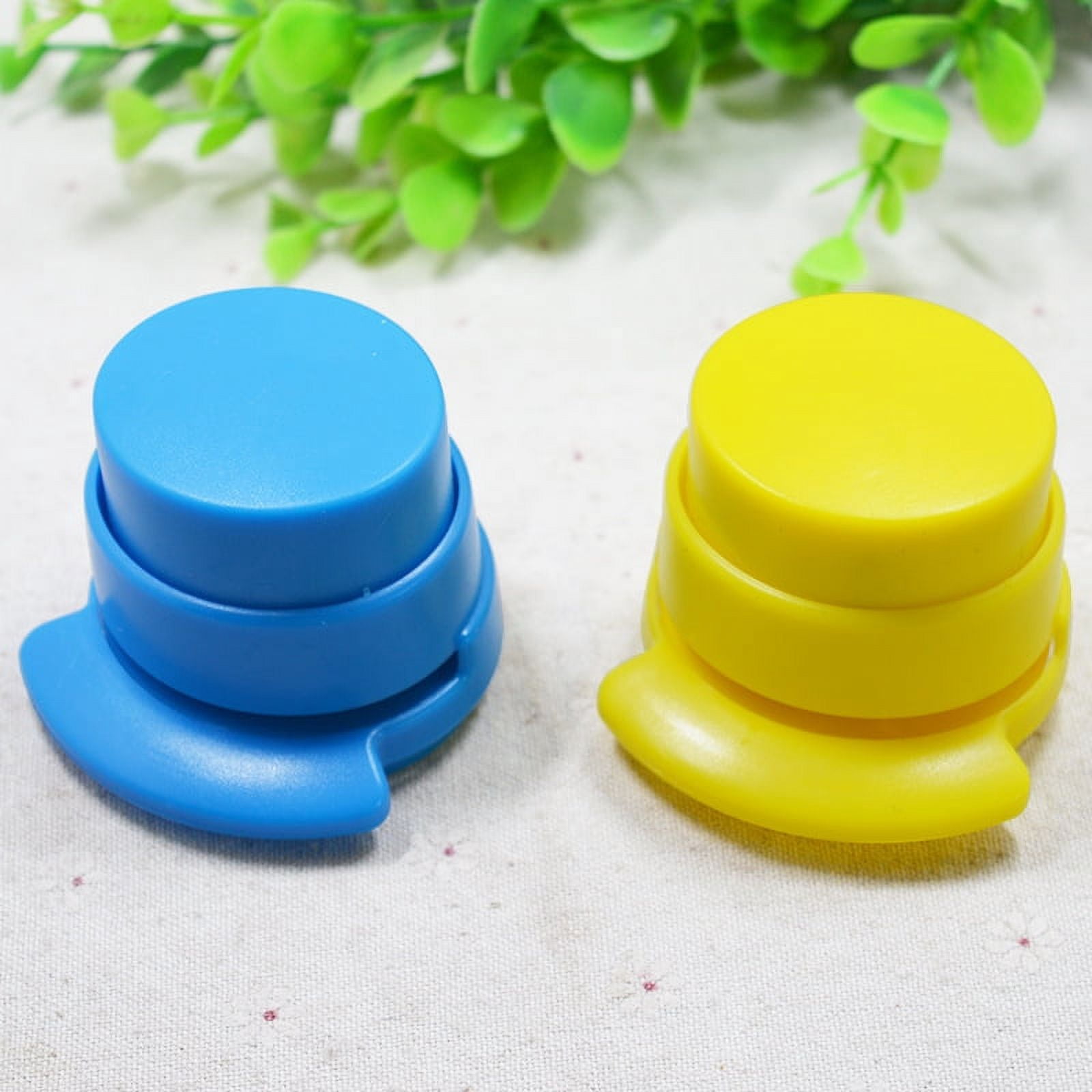 Jinsinto 4 Pieces Needleless Stapler Office Stapler Portable Stapleless Stapler
