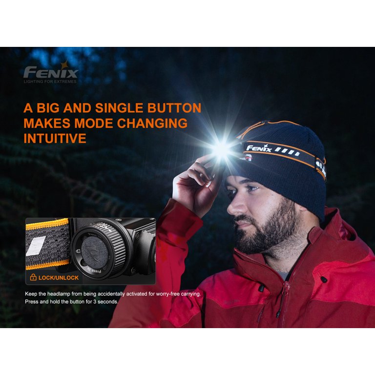 Lampe Frontale Fenix HM60R Rechargeable - 1300 Lumens Puissante - Neuf