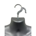 thumbnail image 4 of DisplayTown 5 Set of Gray Male Mannequin Injection Forms Hollow Back Half Body Waist Torso Dress Form with Hanging Hook for Hanging Display, S-M Sizes, 4 of 4