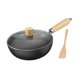 thumbnail image 5 of Sartén Wok Wok Tradicional Mango de Madera Sin Revestimiento Versátil Hervir Antiadherente Con tapa, 5 of 9