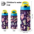 thumbnail image 2 of Kirby Character Kid's Insulated Water Bottle With Straw Vacuum Stainless Steel Cup Leak-Proof Toddler Thermoses Water Cup For Children, 2 of 8