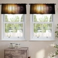 thumbnail image 2 of LALILO Kitchen Curtain Valance Earth And Bright Sun Nasa Sun Rod Pocket Window Curtain 52"x 18" Set of 2, 2 of 5