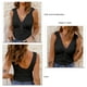 thumbnail image 5 of Camisetas sin mangas de encaje, blusas sin mangas con escote en V profundo para mujer, confiables y duraderas, 5 of 6