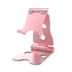 thumbnail image 1 of Soporte para teléfono móvil Soporte para tableta de escritorio Soporte para teléfono inteligente de aleación de aluminio de doble pliegue, oro rosa Scienceny EL2755-02B, 1 of 2