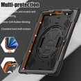 thumbnail image 4 of REQO Case Compatible with iPad Air 13 inch M3/ M2 (2025/2024) with Pencil Holder, Portable Hybrid Shock-Proof Rotatable Kickstand,Shoulder Strap, 4 of 7