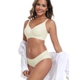 thumbnail image 5 of QYLUX Womens Seamless Bra No Underwire Comfortable Wireless Bralettes Push Up V Neck Bras Full Coverage Everyday Basic Bra, 5 of 11