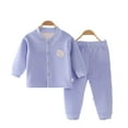 thumbnail image 2 of KYAIGUO 3-6 Months Baby Crewneck Sweatshirt + Pants 2PCS Pajama Outfits Baby Boys Toddler Winter Warm Sweatshirts Tops Pants 2-Piece Outfits, 2 of 9