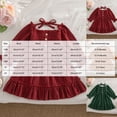 thumbnail image 3 of Mnyotv Spring Fall Clothes Long Sleeve Dress for Girls Sweet Birthday Outfits Toddlers Casual Flowy Dress Size 12-18Months, 3 of 5
