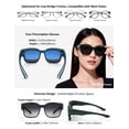 thumbnail image 6 of Polarized Fit Over Sunglasses for Men Women, UV400 Over Glasses Sunglasses, Lightweight 24g TR90 Oversize Fitover for Driving Fishing, 6 of 7