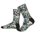 thumbnail image 2 of Pofeuu Hawaiian Style Print Crew Socks, Adult Running Hiking Socks for Youth and Adult, 2 of 7