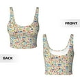 thumbnail image 4 of Yiaed Famous Places Print Ladies Waistcoat Women Sports Vest Vest Sports Women Sports Top Yoga Vest for women-XX-Large, 4 of 8