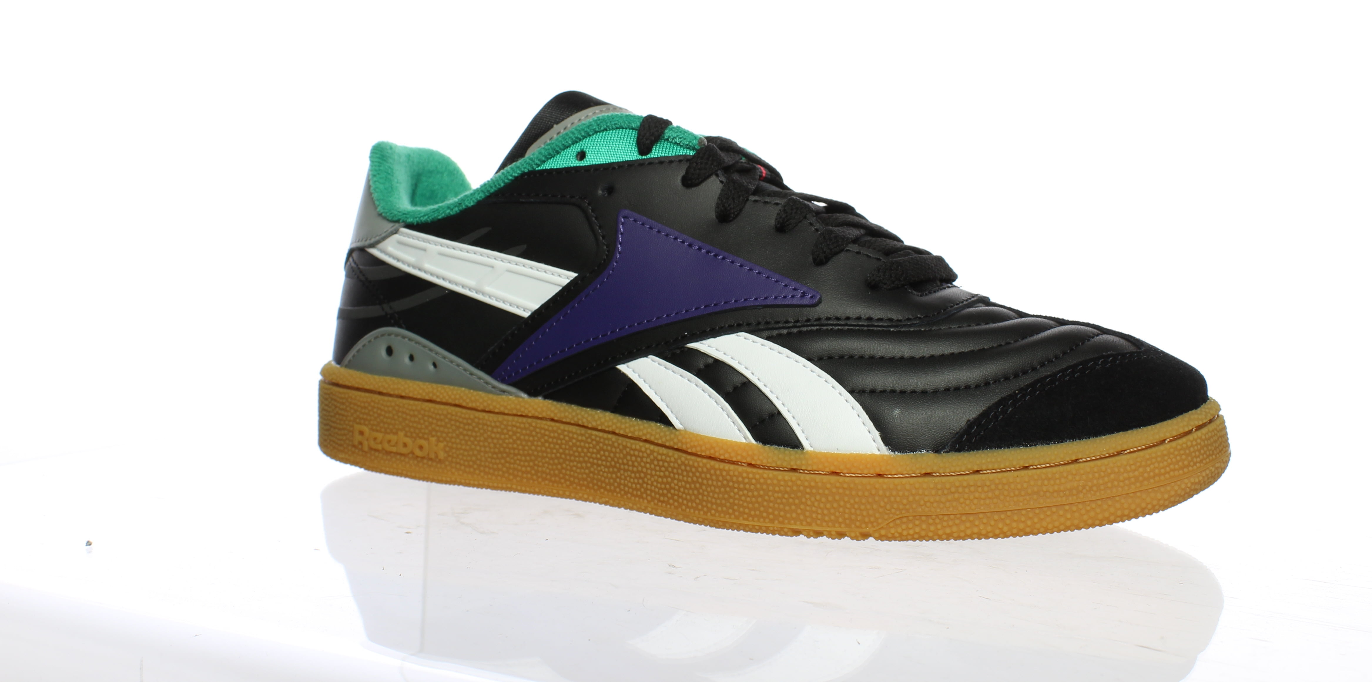 Reebok Mens Club C Rc 1.0 Black Tennis Shoes Size 9.5