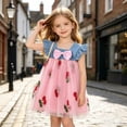 thumbnail image 6 of Babcutegg Charming Denim Skirt Dress With Sweet Cherry Embellishment Breathable Sleeveless Design For Little Girls Pink Size 6, 6 of 9