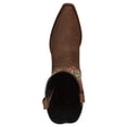 thumbnail image 3 of Women&rsquo;s Nubuck Leather Floral Embroidered Rodeo Western Cowgirl Boots 'El General' 41789, 3 of 3